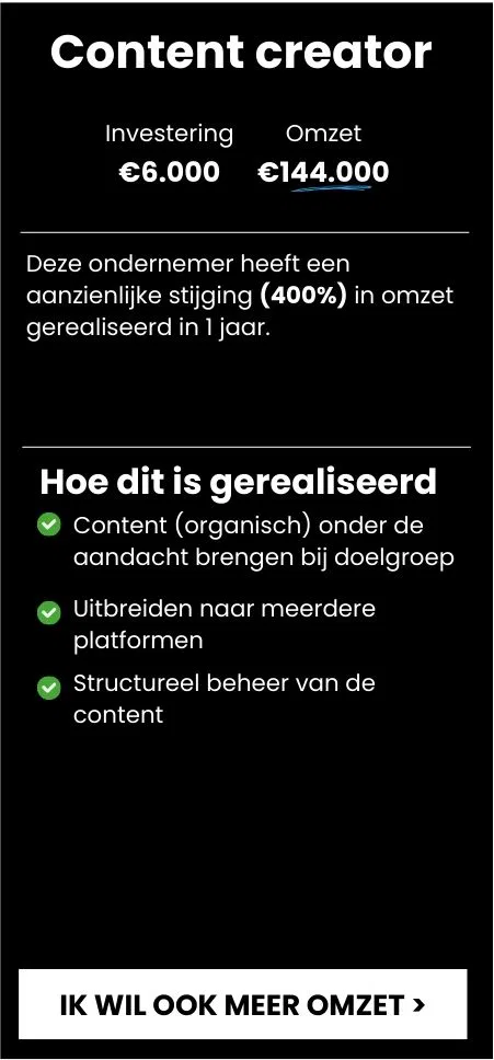 Online marketing resultaten